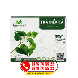 Trà Diếp Cá Túi Lọc Goce - Hộp (40gram/20 túi) - Hỗ trợ giảm mụn, thanh nhiệt
